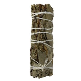 NESSASTORES - White Sage + Royal Sage 4 inch smudge stick bundles for cleansing and meditation. #JC-079 (6 pcs)