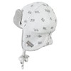 Sterntaler Baby Boys Hat Baby Aviator Hat Polar Bears, lightgrey