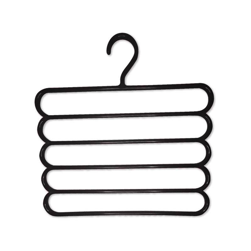 Durable Sana Plastics Multilayer, Multipurpose, 5 Layer Clothes Hanger, Closet
