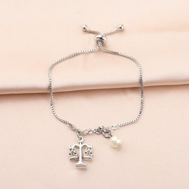 WSNANG Lawyer Bracelet New Lawyer Gift Scales Of Justice Lawyer Jewelry Lawyer Graduation Law Student Gifts (sbr)