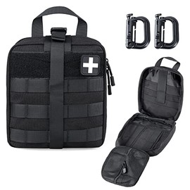 LIVANS Bolsa tctica de primeros auxilios, Molle EMT Bolsas Rip-Away Militar IFAK Bolsa mdica para exteriores, kit de supervivencia de emergencia de...