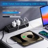 Desk Clamp Power Strip with 40W Total Fast Charging Station,