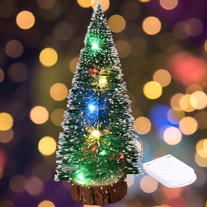 ghhshjhlk Mini Christmas Tree with Light, Lamp, Perfect for Home