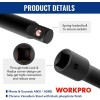 WORKPRO 18-Piece 1/4" 3/8" & 1/2" Drive Impact Socket Extension