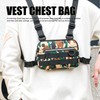 Sports Vest Chest Bag Lightweight Breathable Adjustable Strap Running Vest