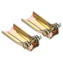 M METERXITY 2 Pack Hook Safety Latch Kit - Clevis Slip Hook Receiver Hitch Replacement, Zinc Color, Compatible with Metals, Woods, Plastics