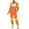 UOUA Women's Color Block 2 Piece 80s 90s Outfits Long