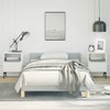 Casafoyer Bed Frame with Headboard Light Gray 39.4"x74.8" Twin Fabric