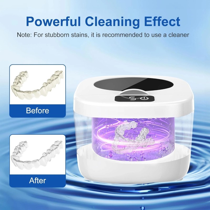 Zyntieu 45kHz Ultrasonic Denture & Retainer Cleaner Machine - Professional