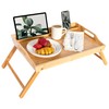 ROSSIE HOME Extra Large Bamboo Wood Bed Tray, Lap Desk