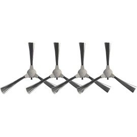 Paquete de 4 cepillos laterales compatibles con robot 2290 para aspiradora, plástico para piezas de repuesto para una limpieza mejorada, color negro Diseño atractivo