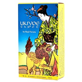 I.I.J Tarot Cards, Marseille Edition, 78 Cards, Tarot Divination, Ukiyoe Tarot, Japanese Instruction Manual Included (English Language Not Guaranteed)