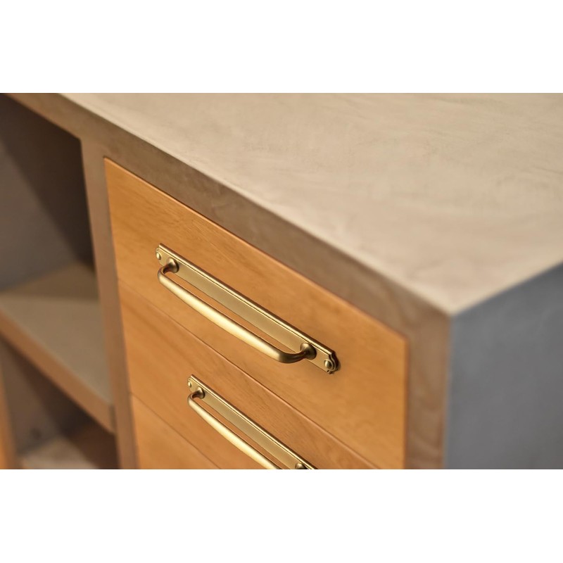Goo-Ki 5.04" c-c Cabinet Handles Champagne Bronze Drawer Pulls with