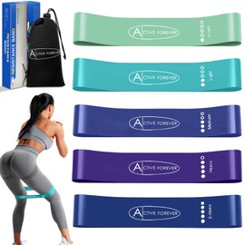 ACTIVE FOREVER Resistance Band, Pull up Assist Band, Fitness Band, Suitable for Muscle Stretching, Yoga, Exercise(Blue)