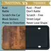 License Plate Frames - 2 PCS Silicone License Plate Holder