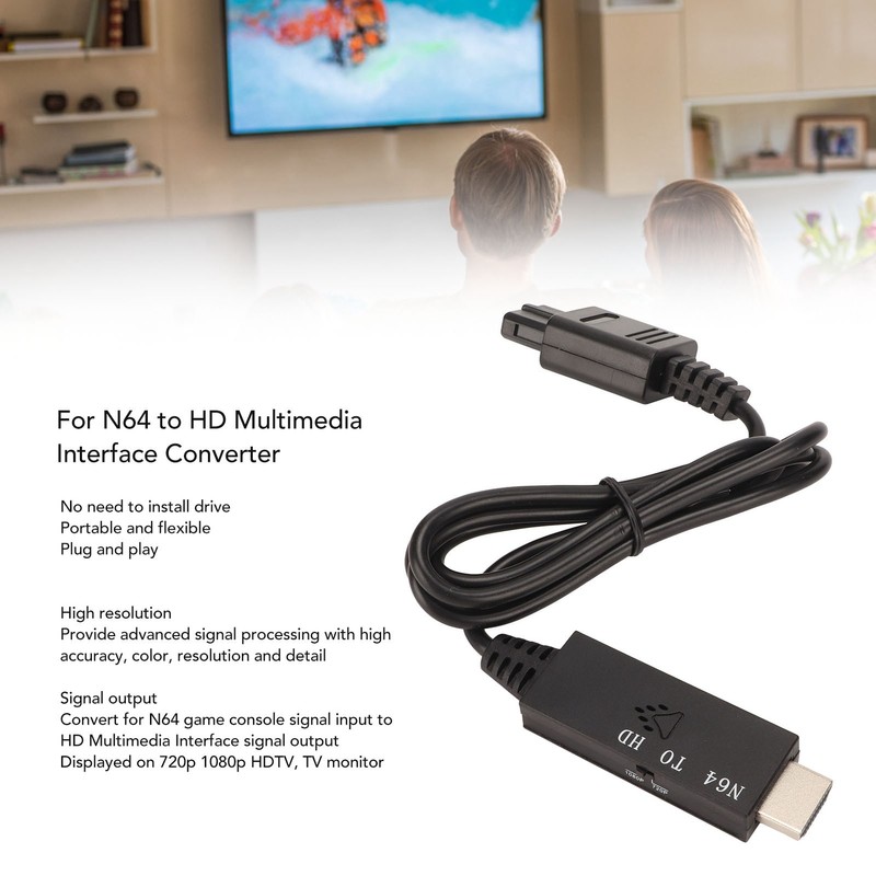 For N64 to HD Multimedia Interface Converter Professional 720P 1080P