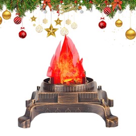 Fire Lamp - Realistic Electric USB Flame Lamp | Camping Decorations for Night Outdoors Indoor Table Lawn Bedrooms Kids Thanksgiving Christmas