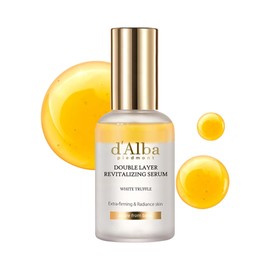 D’ALBA – Serum Facial Revitalizante Doble Capa con Trufa Blanca y Ácido Hialurónico, Suero Hidratante Coreano para Luminosidad y Elasticidad - Skincare Coreano - 50 ml