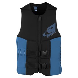 O'Neill Men's Assault USCG Life Vest, Black/Riveria, XX-Large