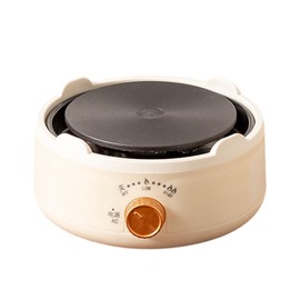 ＫＬＫＣＭＳ Compact Electric Cooktop for Indoor And Outdoor Use, Beige White