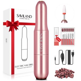 SAVILAND Electric Nail Drill: Professional E-file Nail Drill with 6 Nail Drill Bits for a Flawless Manicure at Home or In The Salon - Color: SA0363_06