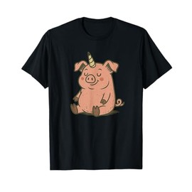 Unicorn Pig Costume for Funny Pigs and Unicorns Lovers T-Shirt