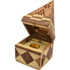 Sheesham Wood Pyramid Incense Cone Burner Box Temple Cone Burner