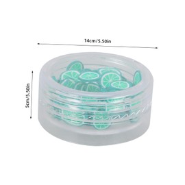 Baluue 12pcs Colorful Fruit Polymer Clay Nail Art Slices for DIY Manicure Accessories for Nail Art Enthusiasts and Creative Crafts