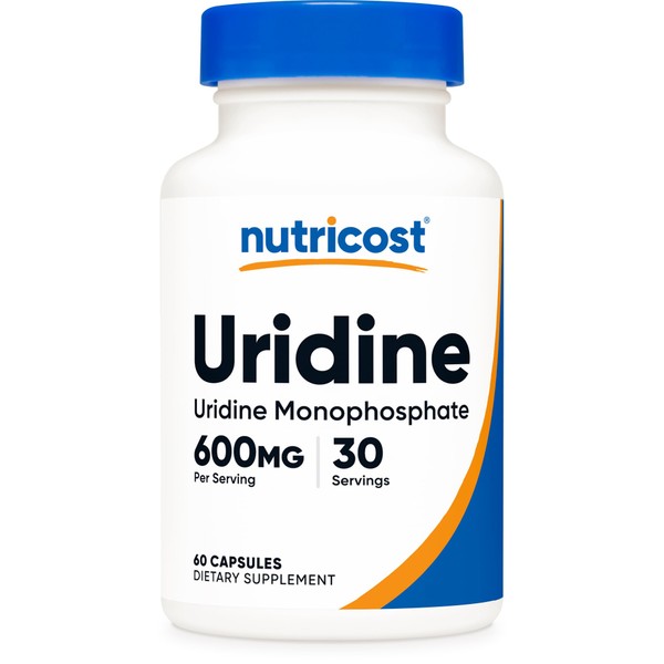 Nutricost Uridine Monophosphate 60 Capsules, 600 mg per Serving -