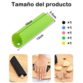 5 Pieces Pelador De Ajos, Adecuado Para La Eliminación Rápida De La Piel De Ajo, Fácil De Usar, Es Un Buen Ayudante Para La Cocina (Rojo, Naranja, Azul, Verde, Negro)