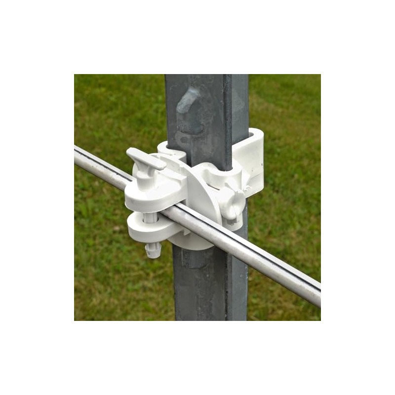 2-Pin T-Post Insulator (White)