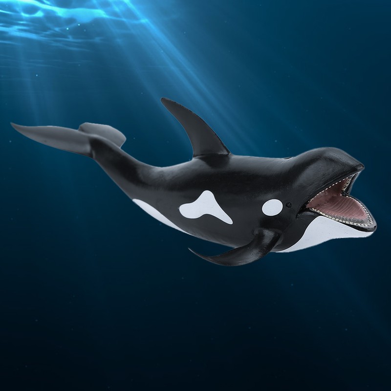 Simulation Whale Miniature Animal Toy Collection Figurine Home Decor Ornament
