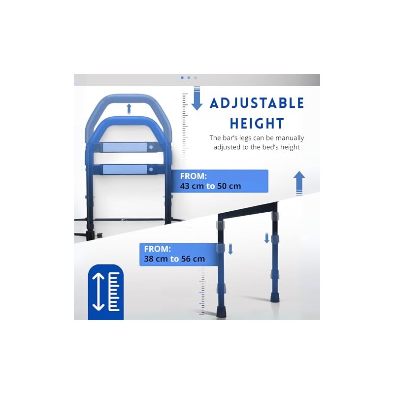 Bed Rail for Elderly Adults – Adjustable Bed Safety Rail