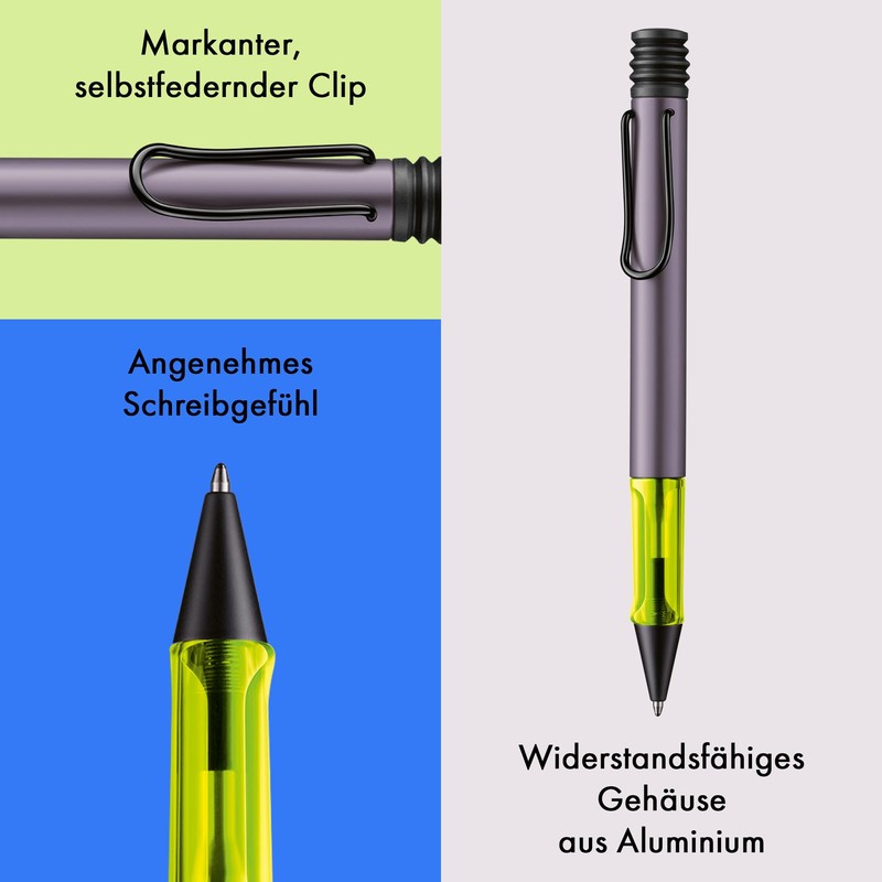 Lamy AL-star Aubergine Ballpoint Pen - Lightweight Ballpoint Pen with