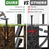 24 Pack Plastic Landscape Edging Anchoring Stakes, 9.8 Inch Heavy