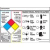 Accuform Signs LZN111 NFPA Personal Protective Equipment Label, 3.5" Length