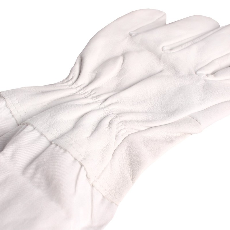 Andux 1 Pair Professional Beekeeping Gloves Long Sleeve Protective Gloves