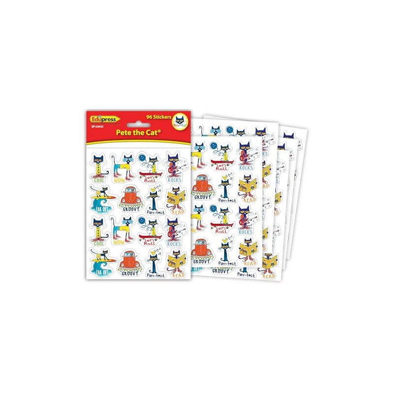Teacher Created Resources Pete The Cat Stickers (EP63935)