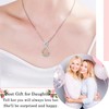 JOPLY Gifts for Daughter,Silver Necklace for Girls Women Christmas Birthday