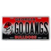 Georgia Bulldogs Logo GO DAWGS License Plate Wall Tag