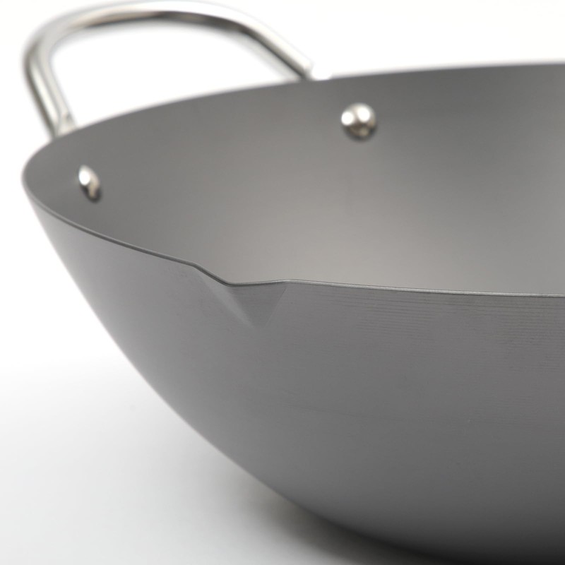 鐵兎堂 Riverlight KIWAME Premium Double-Handle Wok pan (Wok 11.8inches (30cm))