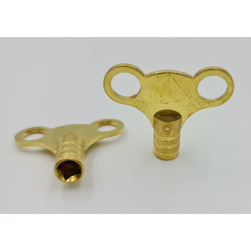 UKDD® 2 Brass Radiator Key 2 Gas Meter Box Key