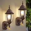 Lamomo Outdoor Wall Sconce, Dusk to Dawn Motion Sensor Light