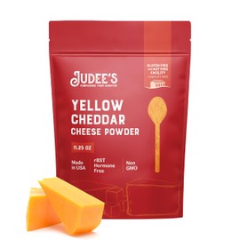 Judee's Gluten Free Yellow Cheddar Cheese Powder - Sauces & Soups with Cheddar Powder Seasoning - Pasta & Macaroni with Powdered Cheese - Non-GMO & Gluten-Free for Dietary Needs - 11.25 oz