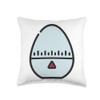Egg Timer Eggtimer Kitchen Timer Cooking Baking Throw Pillow