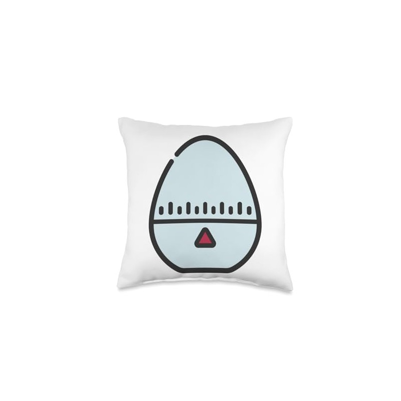 Egg Timer Eggtimer Kitchen Timer Cooking Baking Throw Pillow