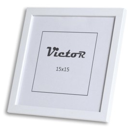VictoR Dali Picture Frame, 15 x 15 cm, White, Wooden Photo Frame, Square Picture Frame, White, 15 x 15 cm, Modern Wooden Frame with Shatterproof Acrylic Glass