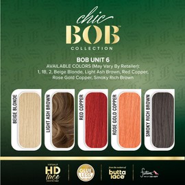 Sensationnel Chicbob Lace Frontwig - Bob Unit 6 Face Framing Glueless Wig Wide 5 Inch Deep Part Synthetic Preplucked Hairline (2 DARKBROWN)