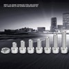 Tissting 90pcs 1/4-20UNC Hex Socket Cap Head Bolts, Stainless Steel