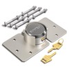 Bwintech 1 Set Hidden Shackle Padlock with Cover, Solid Steel